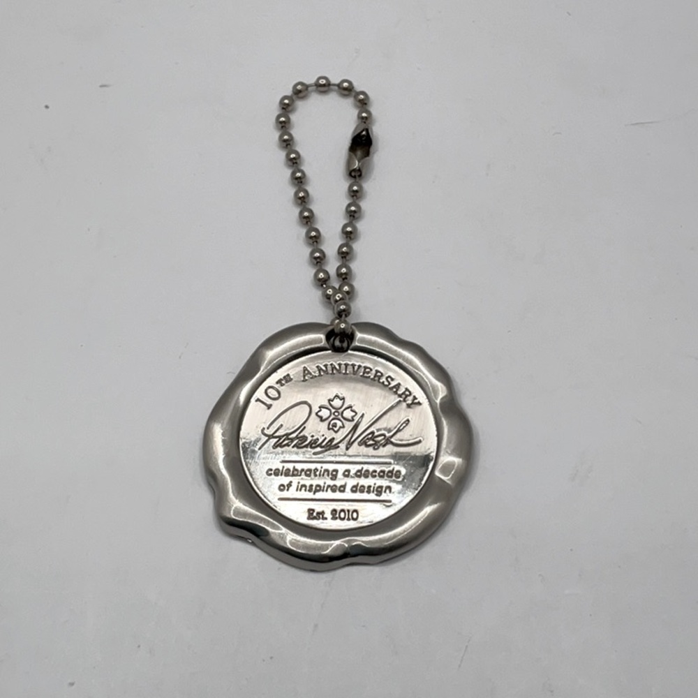🩶 NEW 🩶Patricia Nash 10th Anniversary Medallion Coin - Signature Brushed Nickel